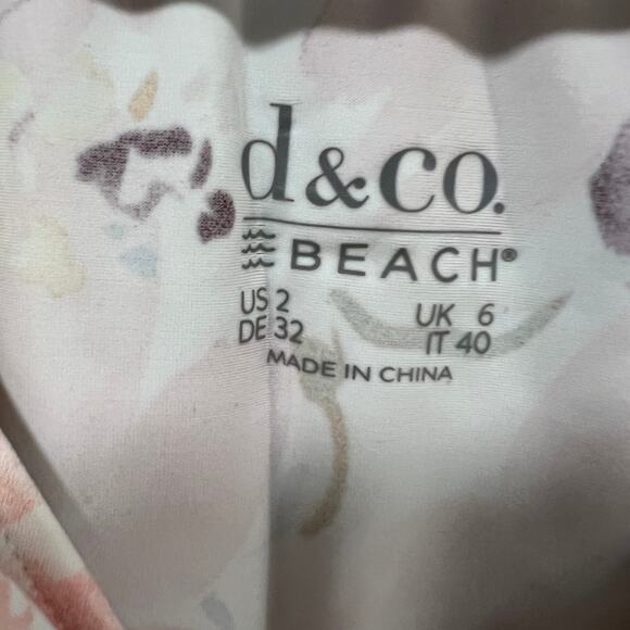 Denim & Co. Beach Handkerchief Hem Tankini with Brief Multicolor Size 2 - Picture 7 of 11